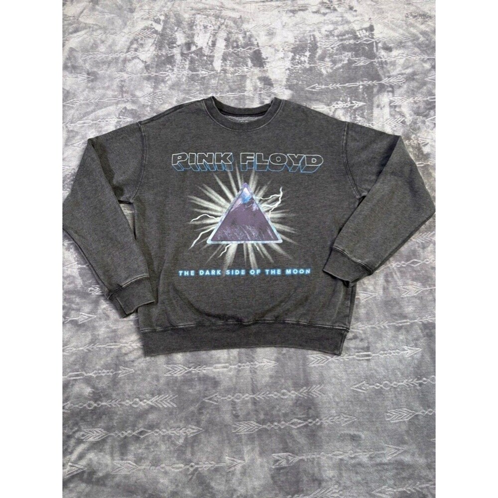 Men's Small Gray Pink Floyd Sweatshirt - Psychedelic Rock N Roll